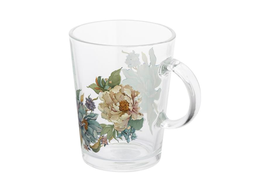 Zdjęcie: Kubek szklany Atena 420 ml dekoracja peonia ALTOM DESIGN