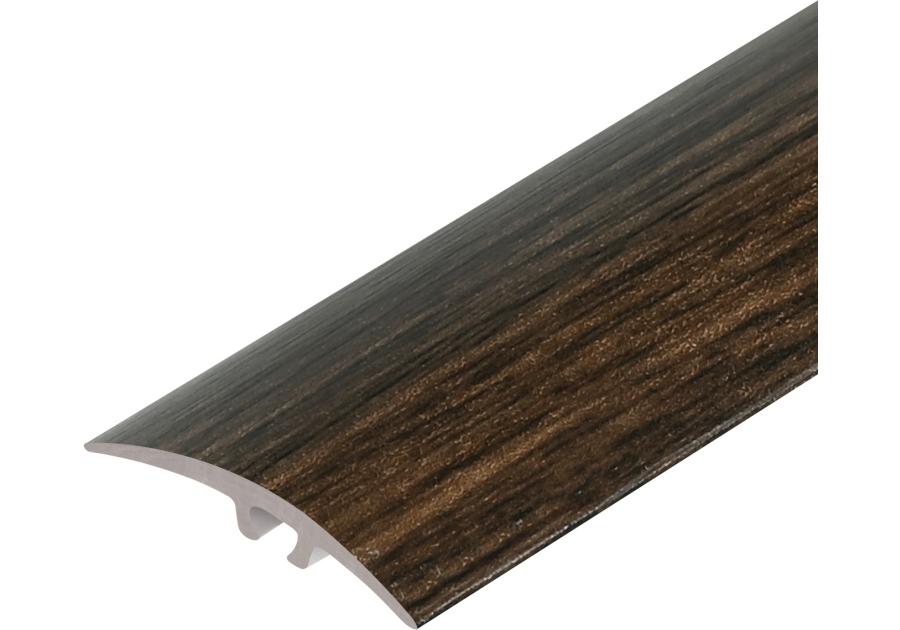 Zdjęcie: Kształtownik PVC wcisk szeroki 40 mm 2w1 L= 1,80 m Venge okleina mat CEZAR