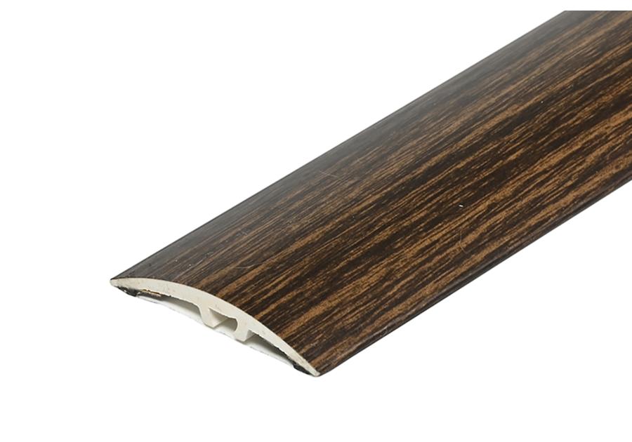 Zdjęcie: Kształtownik PVC wcisk szeroki 40 mm 2w1 L= 1,80 m Venge okleina mat CEZAR