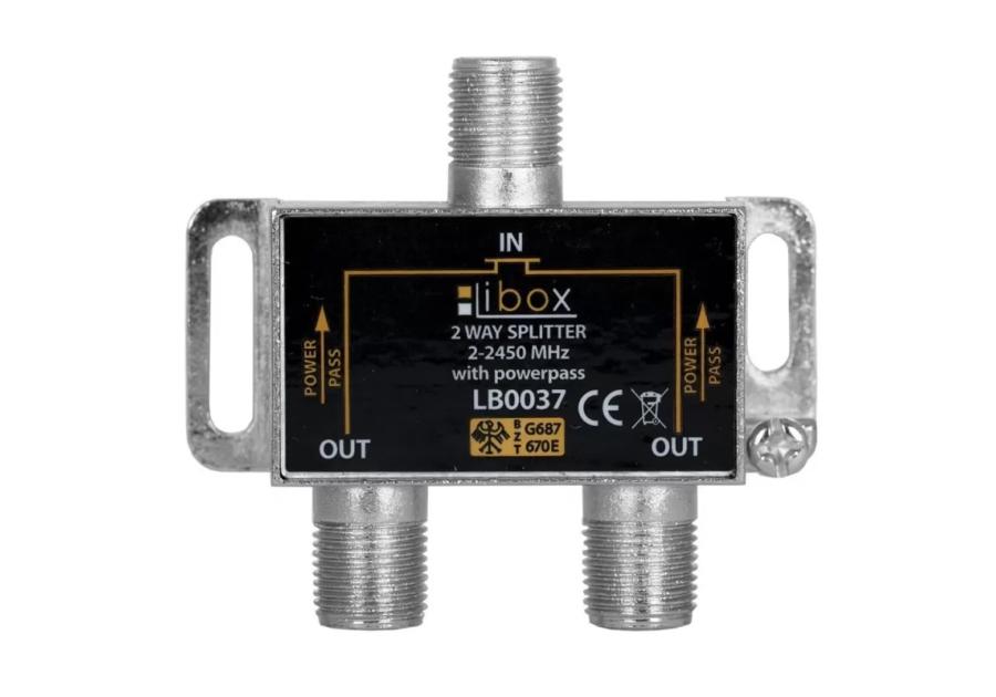 Zdjęcie: Rozgałęźnik spliter F - 2W do TV/satelity LB0037 LIBOX