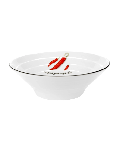 Zdjęcie: Salaterka Toskania z porcelany New Bone fi 17,5 cm wzór 2 Paprika DECOR