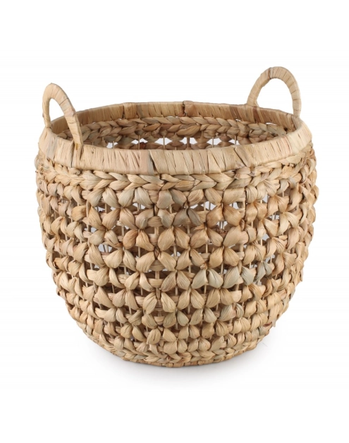 Zdjęcie: Kosz z hiacyntu wodnego z uchwytami 40x40x33/40 cm TIN TOURS