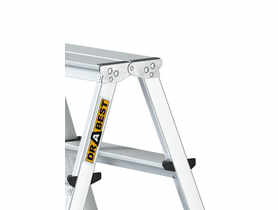 Drabina aluminiowa dwustronna 2x3 stopnie 125 kg DRABEST