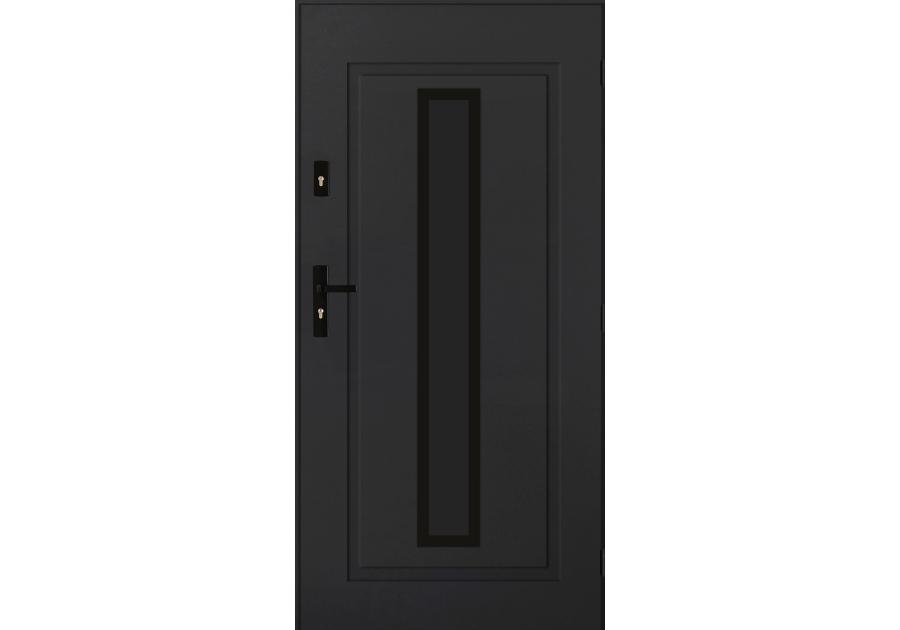 Zdjęcie: Drzwi zewnętrzne argos antracyt 80p komplet PANTOR