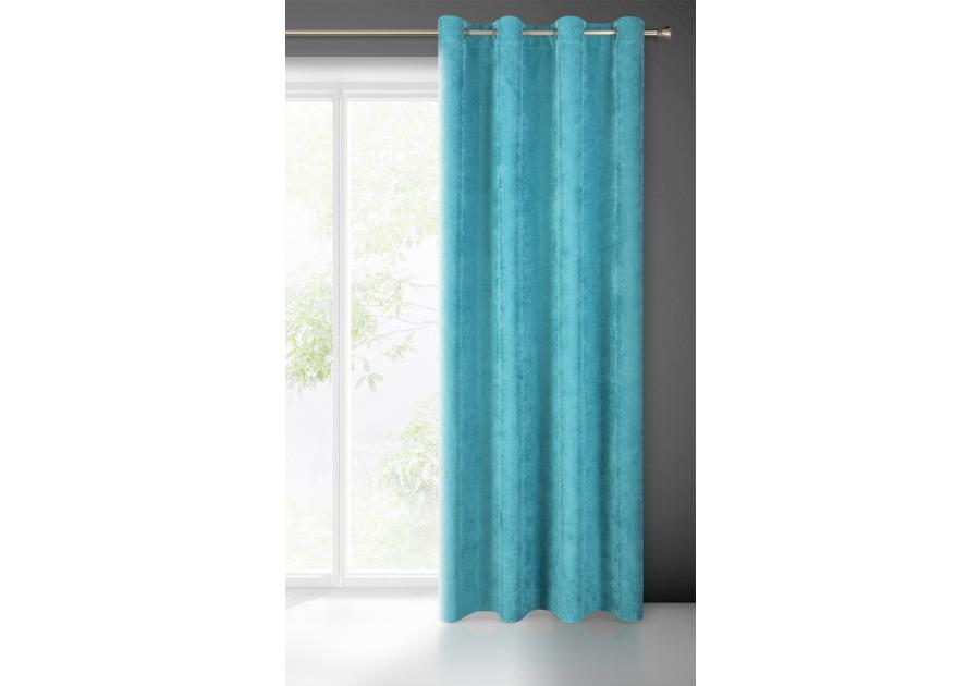 Zdjęcie: Zasłona gotowa Julie 140x250 cm turkusowy EUROFIRANY