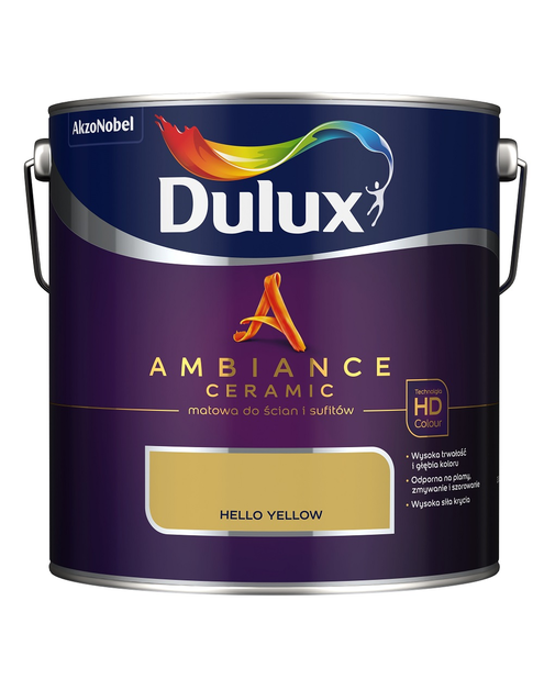 Zdjęcie: Farba ceramiczna Ambiance Hello Yellow 2,5 L DULUX