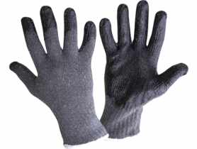 Rękawice lateks szaro-czarne l212510p, 12 par, "10",CE,LAHTI PRO