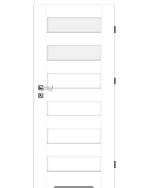 Zdjęcie: Drzwi wewnętrzne 90 cm prawe Zitron 2/6 białe VOSTER