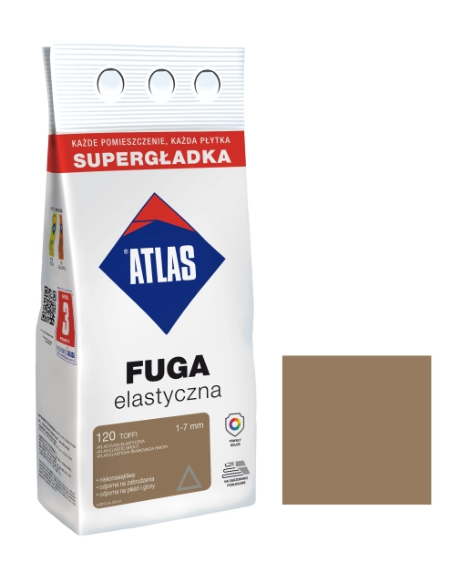 Zdjęcie: Fuga elastyczna kolor 120 toffi alubag 2 kg ATLAS