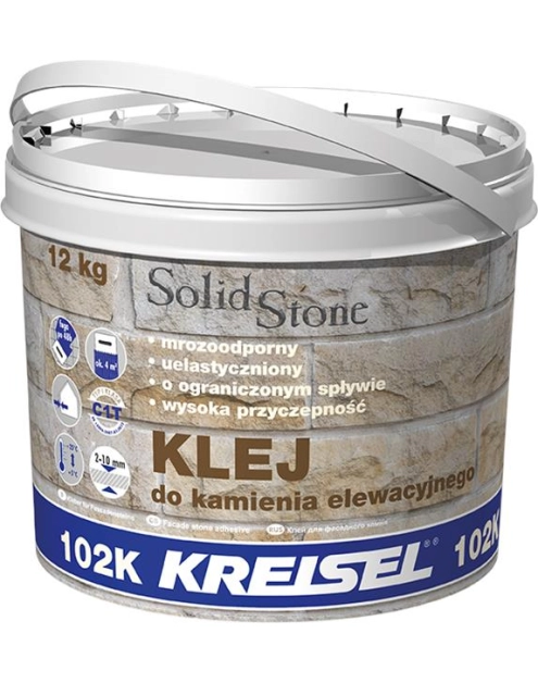 Zdjęcie: Klej do kamienia elewacyjnego Solid Stone 102k - 12 kg KREISEL