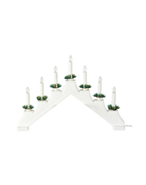 Zdjęcie: Świecznik z plastiku 7L żarówki biały + włącznik JUMI