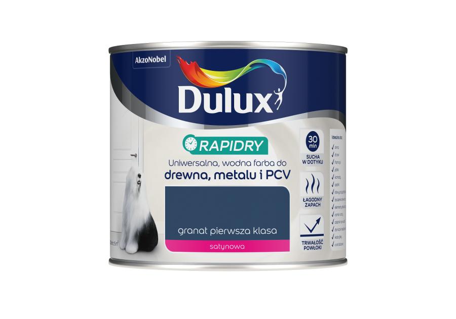 Zdjęcie: Farba do drewna, metalu, PCV granat pierwsza klasa 0,4 L DULUX