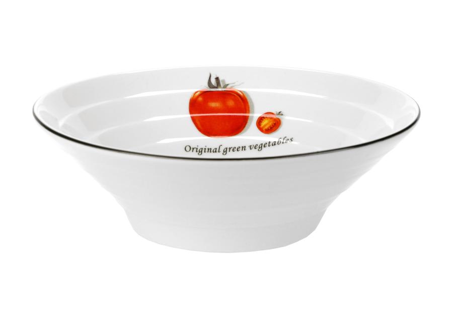 Zdjęcie: Salaterka Toskania z porcelany New Bone fi 17,5 cm wzór 1 Tomato DECOR