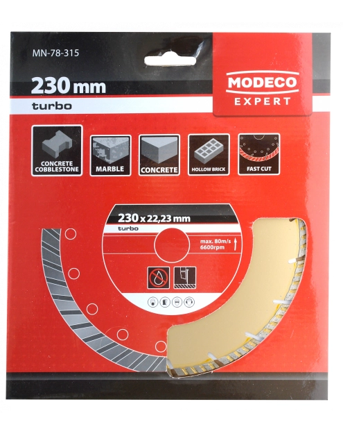 Zdjęcie: Ściernica diamentowa turbo 230 mm RAWLPLUG