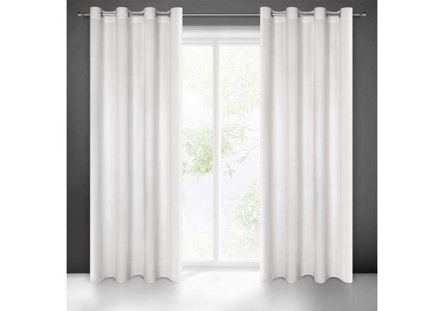 Zdjęcie: Zasłona gotowa Milo 140x250 cm biały EUROFIRANY