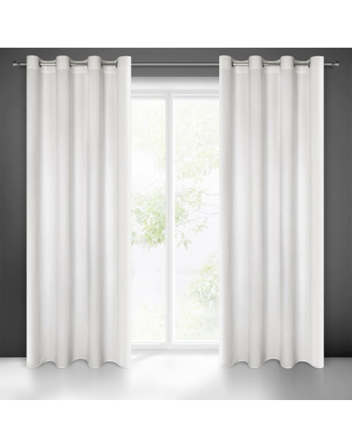 Zdjęcie: Zasłona gotowa Milo 140x250 cm biały EUROFIRANY