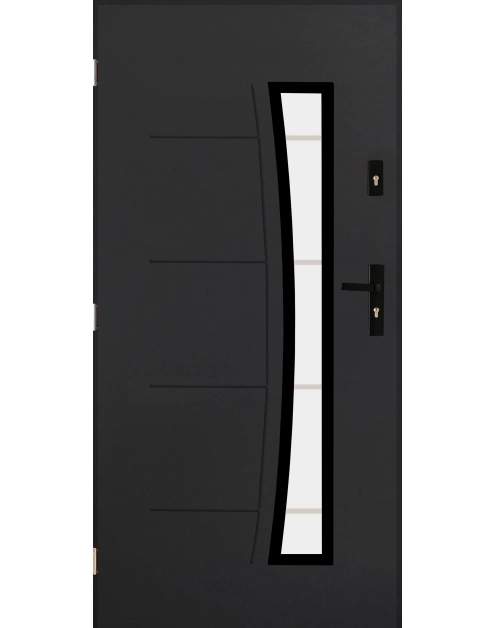 Zdjęcie: Drzwi zewnętrzne boliwia  antracyt 90l komplet ENTRYLINE