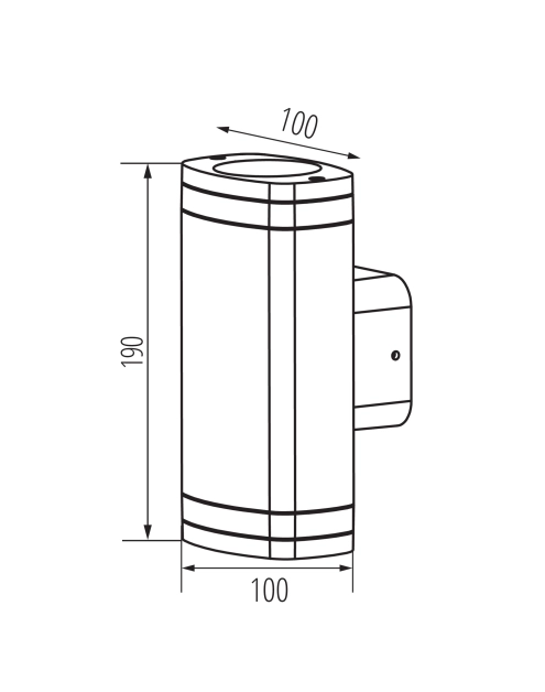 Zdjęcie: Oprawa oświetleniowa Zevi W EL 2GU10 G KANLUX