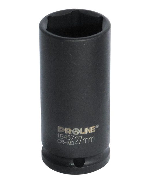 Zdjęcie: Nasadka udarowa 6-kątna wydłużona Cr-Mo 3/4 - 27 mm PROLINE