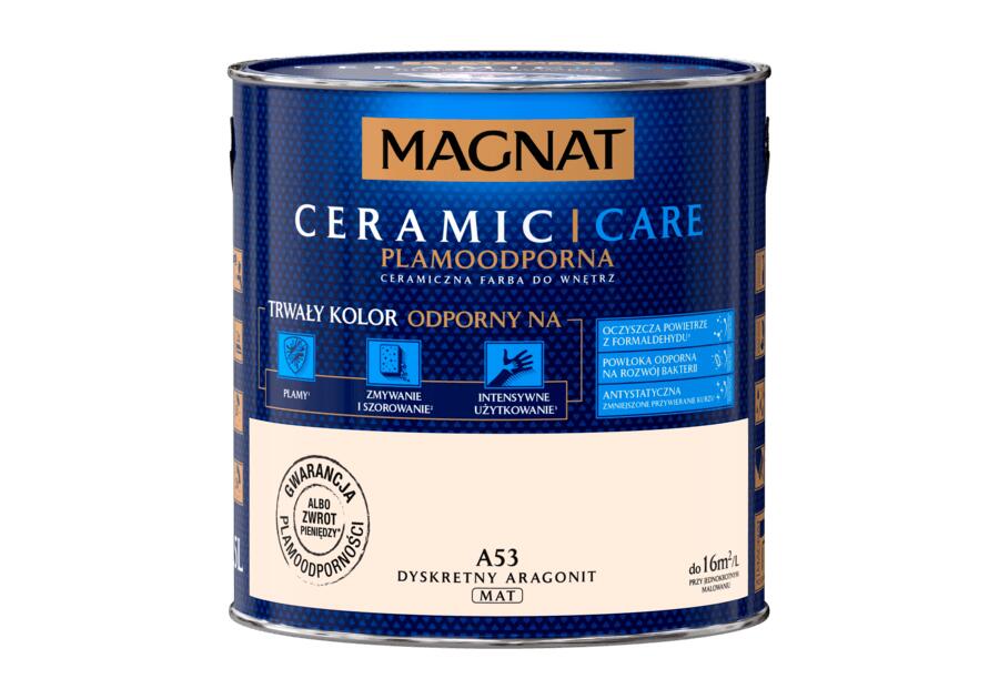 Zdjęcie: Farba do wnętrz Ceramic Care 2,5 L dyskretny aragonit MAGNAT