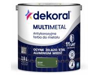 Zdjęcie: Farba do metalu Multimetal Antykorozyjna Zielony 2,5 L DEKORAL