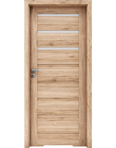 Zdjęcie: Drzwi wewnętrze Linea Forte 4 modułowe z pocięciem wentylacyjnym WC INVADO