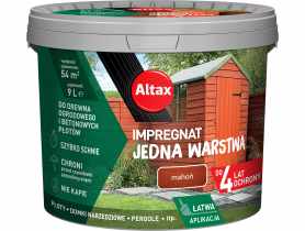 Impregnat Jedna warstwa 4 lata, mahoń 9 L ALTAX