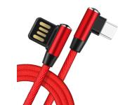 Zdjęcie: Kabel USB - USB C kątowy czerwony 1 m LB0150 LIBOX