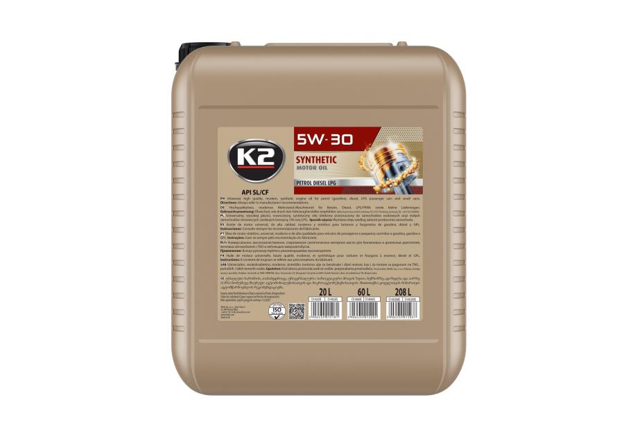Zdjęcie: Olej syntetyczy 5W-30 XL 20 L K2