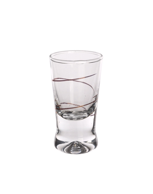 Zdjęcie: Komplet 6 kieliszków wódka Złota Spirala 25 ml GLASMARK