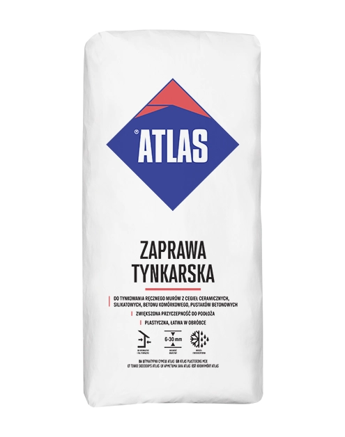 Zdjęcie: Zaprawa tynkarska to tynkowania mechanicznego 30 kg ATLAS