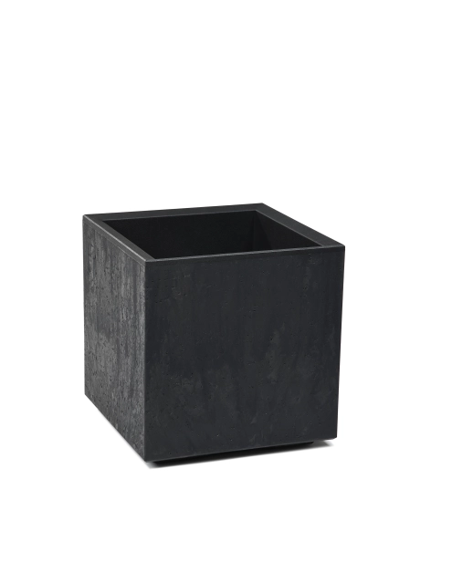 Zdjęcie: Kwietnik Karo 300x300x300 mm beton recycled, czarny beton LAMELA