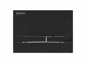 Przycisk dwudzielny Adriatic czarny Slim KERRA