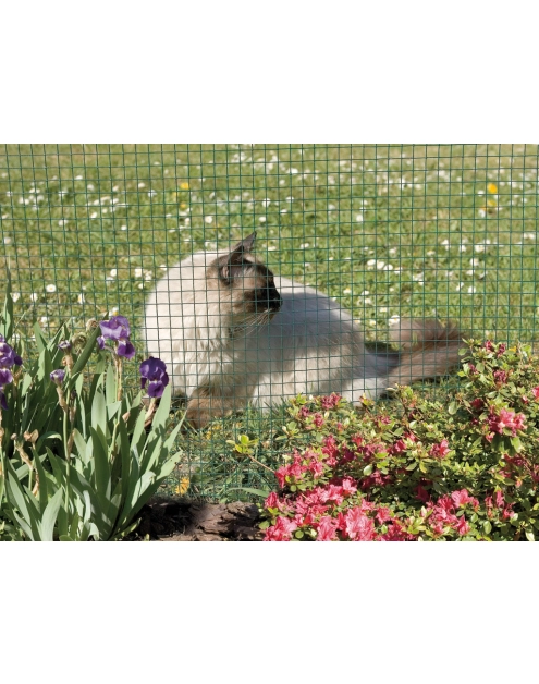 Zdjęcie: Siatka metalowa z PVC FENSANET PLAST 19, 0,5x5m, antracyt NORTENE