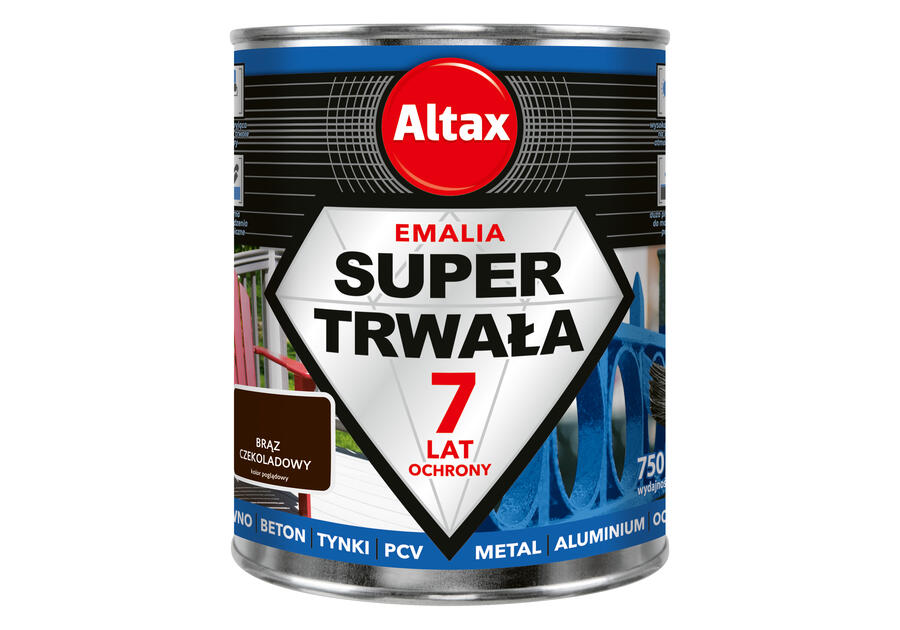 Zdjęcie: Emalia Super Trwała 0,75 L czekoladowy brąz ALTAX
