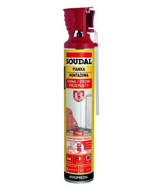Zdjęcie: Piana montażowa 770 ml wężykowa SOUDAL