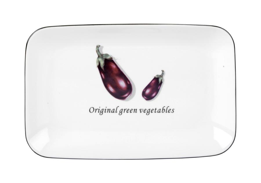 Zdjęcie: Półmisek Toskania z porcelany New Bone 20,5 cm wzór 4 Aubergine DECOR