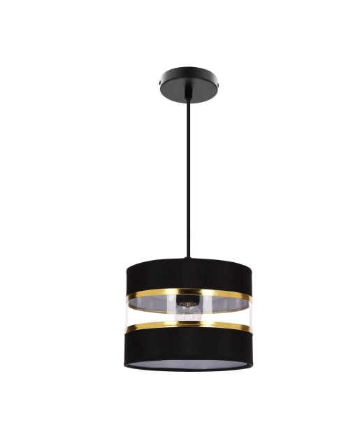 Zdjęcie: Lampa wisząca Pandy 1x40 W E27 czarny+złoty CANDELLUX