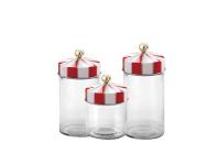 Zdjęcie: Pojemnik do przechowywania biało-czerwony 1700 ml dekoracja cirus ALTOM DESIGN