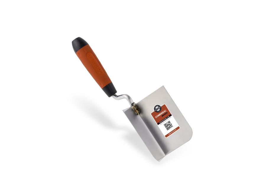 Zdjęcie: Kielnia sztukatorska nierdzewna kątowa zewnętrzna 60 mm Soft Nova czerwona COMENSAL