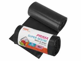 Worki na śmieci Prima 35 L LDPE czarne RAVI