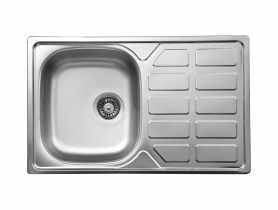 Zlewozmywak  Soul satyna 1K Z/O 780x490x160, 3,5" + osprzęt DEANTE