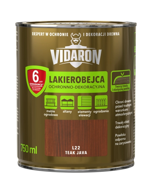 Zdjęcie: Lakierobejca teak java L22 0,75L N VIDARON