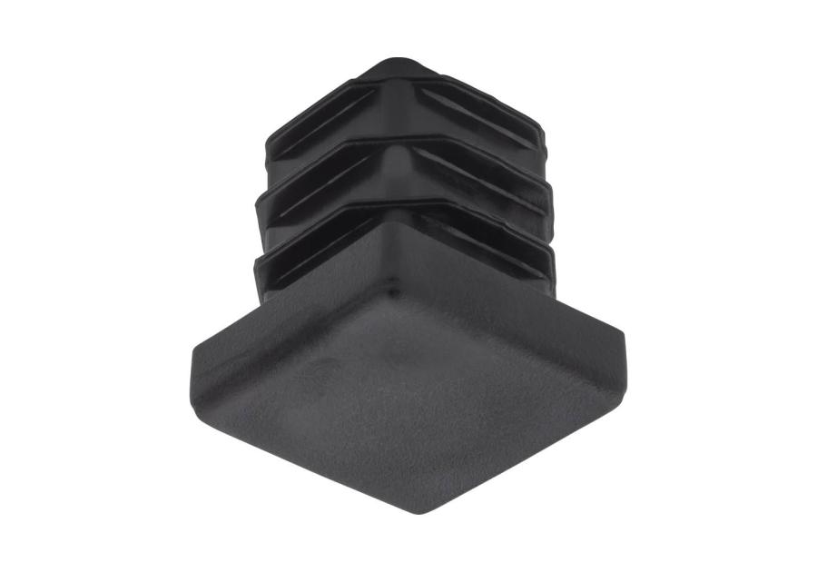 Zdjęcie: Zaślepka wciskana kwadratowa 40x40 mm czarna, 4 sztuki METRO