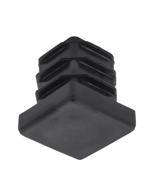 Zdjęcie: Zaślepka wciskana kwadratowa 40x40 mm czarna, 4 sztuki METRO