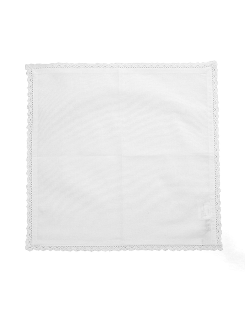Zdjęcie: Serwetka biała z koronką 40x40 cm ALTOMDESIGN