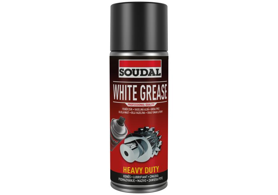 Zdjęcie: Smar litowy w aerozolu z PTFE White Grease 400ml SOUDAL