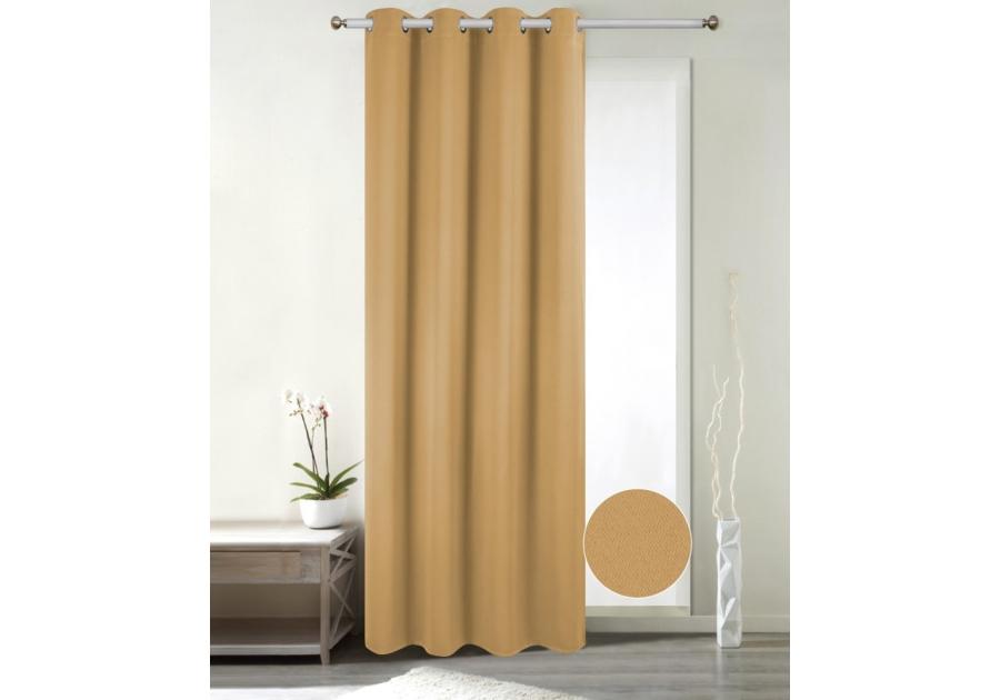 Zdjęcie: Zasłona dekoracyjna Zita 140x250 cm musztardowy CKR/LASHER