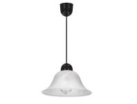 Zdjęcie: Lampa wisząca Lenis czarny 1x60 W E27 klosz biały CANDELLUX