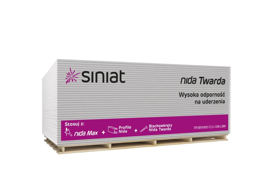 Zdjęcie: Płyta g-k 15x1200x2000 mm Nida Twarda SINIAT